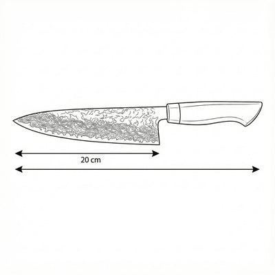 Japanese-Style Chef’s Knife – 7.9 inch (20 cm) Precision Blade