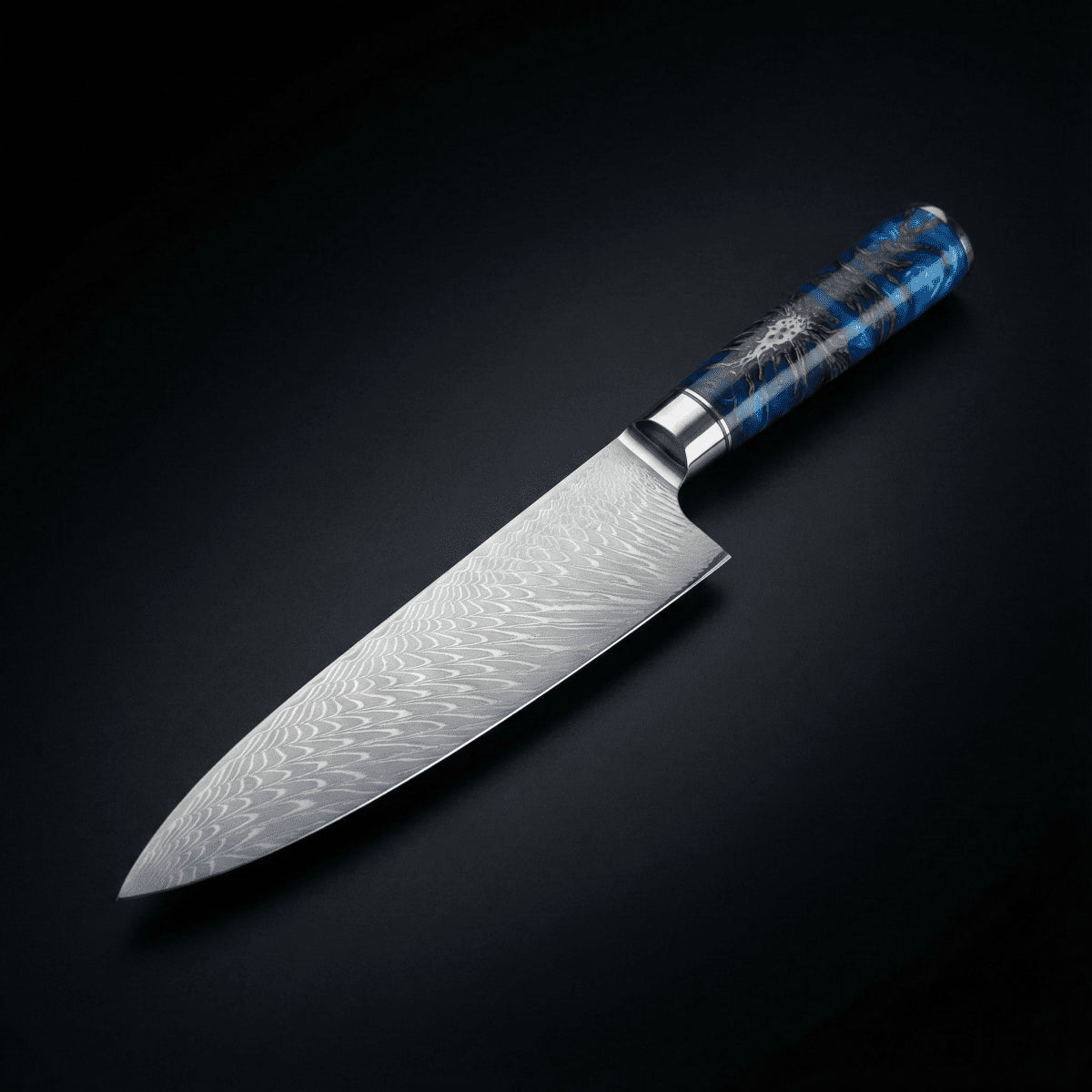 Japanese-Style Hammered Chef’s Knife – 7.9 inch (20 cm) Precision Blade