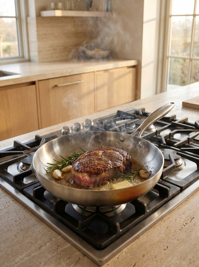 Poêle Inox KOVA - gourmet-cooking