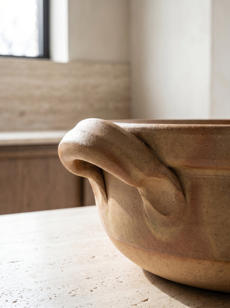 Pot argile japonais KOVA - handle-closeup