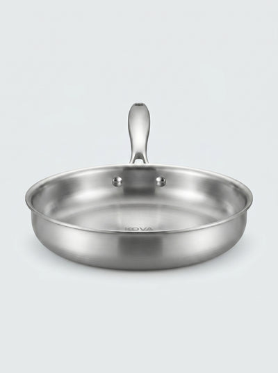 Poêle Inox 304 KOVA — Non Revêtue, Pour Steak & Saisie