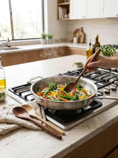Set cuillères KOVA bois naturel - healthy-cooking