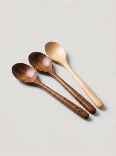 Set cuillères KOVA bois naturel - packshot-34