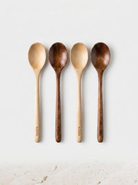 Set cuillères KOVA bois naturel - packshot-face