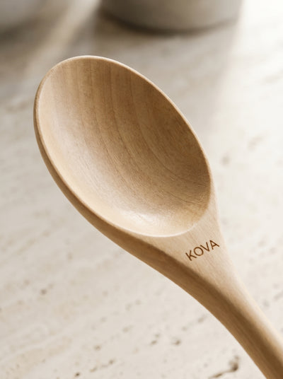Set cuillères KOVA bois naturel - surface-closeup