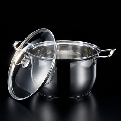 Stainless Casserole Pot — Lid detail
