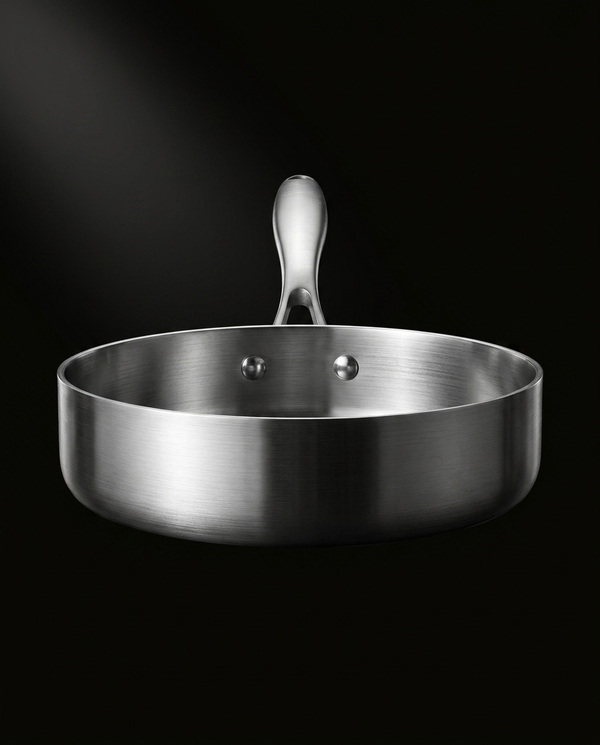 KOVA High-Wall Stainless Pan — Front View