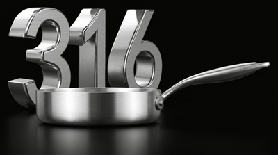 KOVA High-Wall Stainless Pan — Side Profile