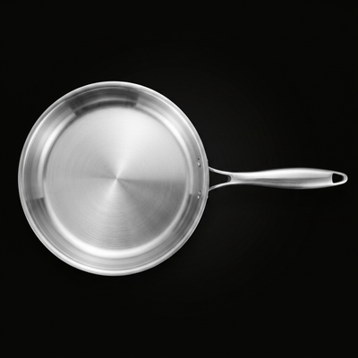 KOVA High-Wall Stainless Pan — Top View