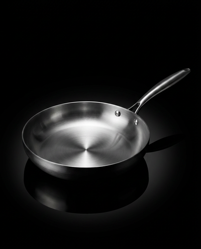 KOVA Stainless Pan — Studio packshot