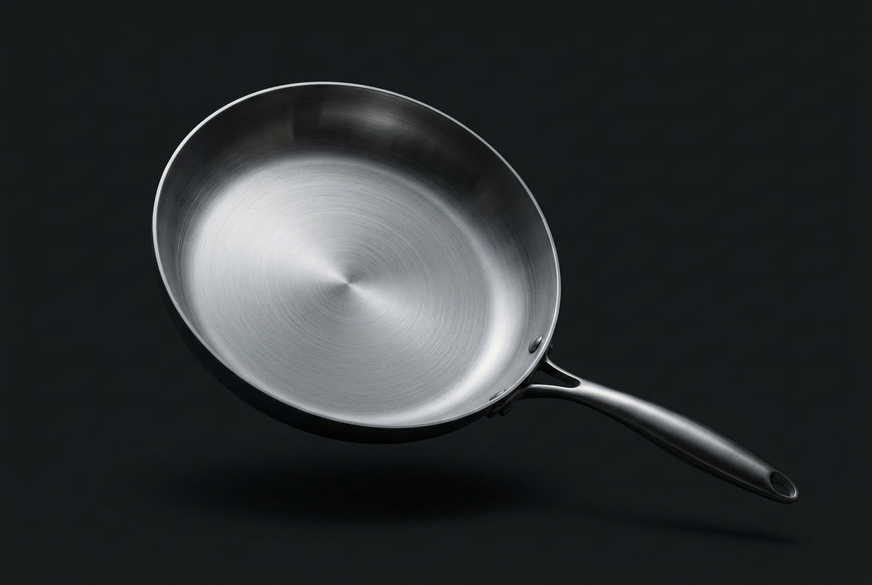 KOVA Stainless Pan — craftsmanship detail