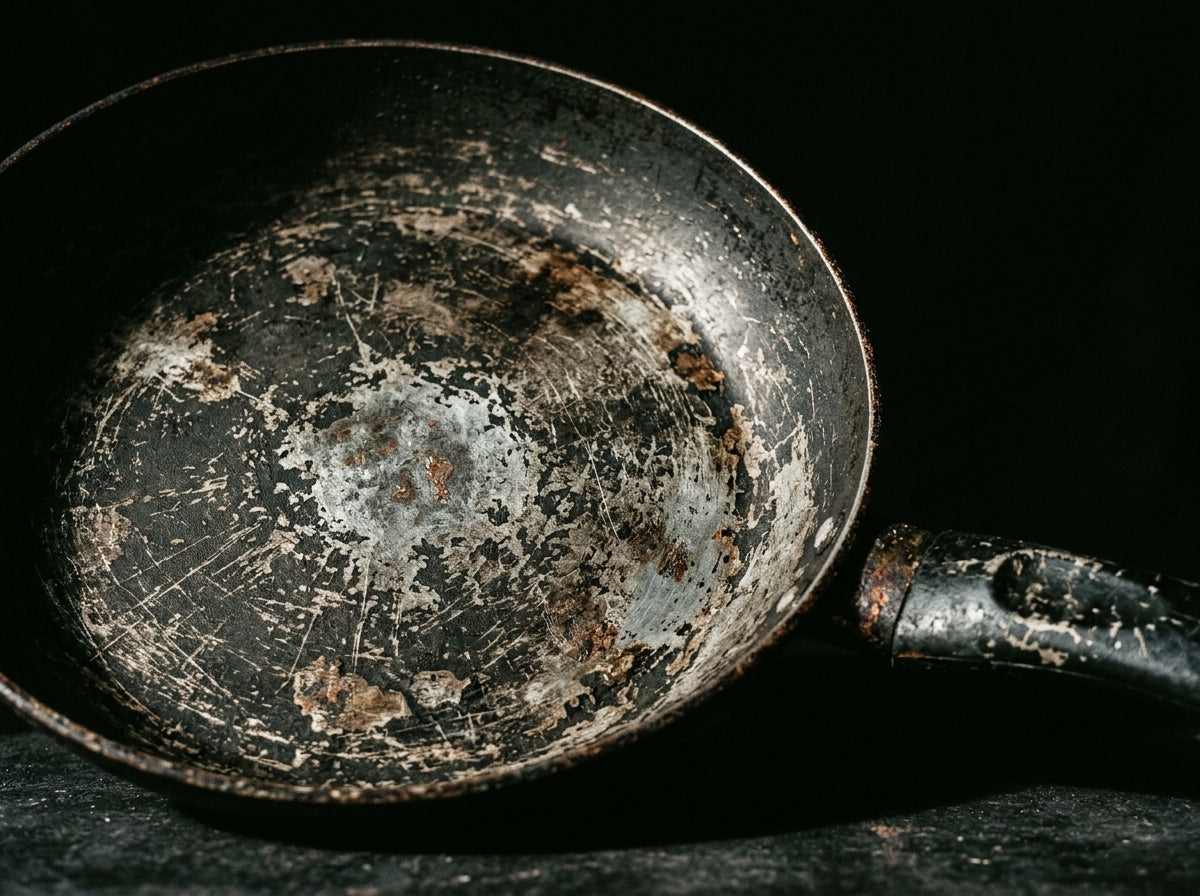 Non-stick coating breakdown