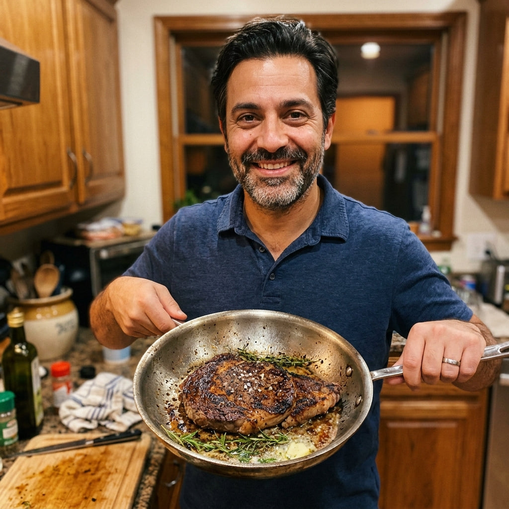 Carlos cooking